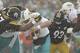 Dec 8, 2013; Pittsburgh, PA, USA; Miami Dolphins quarterback Ryan Tannehill (17) is sacked by Pittsburgh Steelers defensive end Cameron Heyward (97) and linebacker Jason Worilds (93) during the first quarter at Heinz Field. Mandatory Credit: Jason Bridge-