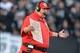 Dec 15, 2013; Oakland, CA, USA; Kansas City Chiefs coach Andy Reid reacts during the game against the Oakland Raiders at O.co Coliseum. The Chiefs defeated the Raiders 56-31. Mandatory Credit: Kirby Lee-USA TODAY Sports