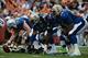 January 27, 2013; Honolulu, HI, USA; NFC long snapper Don Muhlbach of the Detroit Lions (48) prepares to snap the ball with NFC guard Jahri Evans of the New Orleans Saints (73), NFC tackle Russell Okung of the Seattle Seahawks (76), and NFC tackle Jermon