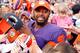 CLEMSON, SC - NOVEMBER 23: Tajh Boyd #10 of the Clemson Tigers celebrates with fans after Clemson defeated The Citadel at Memorial Stadium on November 23, 2013 in Clemson, South Carolina. (Photo by Tyler Smith/Getty Images)