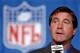 SAN DIEGO, CA - JANUARY 24: Bill Callahan head coach of the AFC Champion Oakland Raiders answers questions during a press conference on January 24, 2003 at the San Diego Convention Center in San Diego, California. The Oakland Raiders will face the Tampa