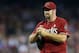 PHOENIX, AZ - MAY 12: Relief pitcher Heath Bell #21 of the Arizona Diamondbacks reacts during the MLB game against the Philadelphia Phillies at Chase Field on May 12, 2013 in Phoenix, Arizona. The Phillies defeated the Diamondbacks 4-2 in 10 innings. (P