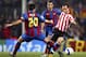 BARCELONA, SPAIN - MARCH 12: Joseba Etxeberria of Bilbao and Deco of Barcelona battle for the ball during the La Liga match between FC Barcelona and Athletic Bilbao on March 12, 2005 at Camp Nou in Barcelona, Spain. (Photo by Luis Bagu/Getty Images)