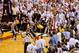MIAMI, FL - JUNE 18: Ray Allen #34 of the Miami Heat makes a game-tying three-pointer in the fourth quarter to force overtime against the San Antonio Spurs during Game Six of the 2013 NBA Finals on June 18, 2013 at American Airlines Arena in Miami, Florid