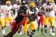 Jan 06, 2013; Mobile, AL USA; Arkansas State Red Wolves defensive back Don Jones (5) tackles Kent State Golden Flashes running back Dri Archer (1) during the first half at Ladd-Peebles Stadium. Mandatory Credit: Crystal LoGiudice-USA TODAY Sports