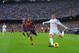 BARCELONA, SPAIN - OCTOBER 26: Cristiano Ronaldo of Real Madrid CF (R) crosses the ball beside Dani Alves of FC Barcelona during the La Liga match between FC Barcelona and Real Madrid CF at Camp Nou stadium on October 26, 2013 in Barcelona, Spain. (Phot