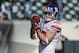 Oct 27, 2013; Philadelphia, PA, USA; New York Giants tight end Bear Pascoe (86) warms up before the game against the Philadelphia Eagles at Lincoln Financial Field. Mandatory Credit: John Geliebter-USA TODAY Sports