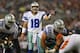 ARLINGTON, TX - AUGUST 24: Kyle Orton #18 of the Dallas Cowboys during a preseason game at AT&T Stadium on August 24, 2013 in Arlington, Texas. (Photo by Ronald Martinez/Getty Images)