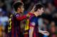 BARCELONA, SPAIN - NOVEMBER 06: Lionel Messi of FC Barcelona celebrates with his team-mate Neymar of FC Barcelona after scoring the opening goal during the UEFA Champions League Group H match between FC Barcelona and AC Milan at Camp Nou on November 6, 2