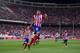 MADRID, SPAIN - SEPTEMBER 24: Diego Costa of Atletico de Madrid celebrates after scoring his 2nd goal during the La Liga match between Atletico de Madrid and Osasuna at Vicente Calderon Stadium on September 24, 2013 in Madrid, Spain. (Photo by Denis Doy