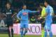 NAPLES, ITALY - DECEMBER 15: Gonzalo Higuain of Napoli celebrates after scoring the opening goal of the Serie A match between SSC Napoli vs FC Internazionale Milano at Stadio San Paolo on December 15, 2013 in Naples, Italy. (Photo by Giuseppe Bellini/Ge