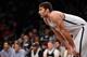 NEW YORK, NY - DECEMBER 12: Brook Lopez #11 of the Brooklyn Nets looks on during the first half against the Los Angeles Clippers at Barclays Center on December 12, 2013 in the Brooklyn borough of New York City. NOTE TO USER: User expressly acknowledges a