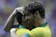 BRASILIA, BRAZIL - SEPTEMBER 07: Alexandre Pato of Brazil celebrates a scored goal against Australia during the International friendly between Brazil and Australia at Mane Garrincha Stadium on September 7, 2013 in Brasilia, Brazil. (Photo by Bruno Spada/G