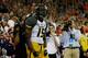 ATLANTA, GA - DECEMBER 07: Dorial Green-Beckham #15 of the Missouri Tigers celebrates his second quarter touchdown against the Auburn Tigers during the SEC Championship Game at Georgia Dome on December 7, 2013 in Atlanta, Georgia. (Photo by Kevin C. Cox