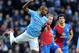 MANCHESTER, ENGLAND - DECEMBER 28: Barry Bannan of Crystal Palace competes with Fernandinho of Manchester City during the Barclays Premier League match between Manchester City and Crystal Palace at the Etihad Stadium on December 28, 2013 in Manchester, E