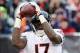 Dec 15, 2013; Cleveland, OH, USA; Chicago Bears wide receiver Alshon Jeffery (17) makes a pass reception against the Cleveland Browns during the third quarter at FirstEnergy Stadium. Mandatory Credit: Ron Schwane-USA TODAY Sports