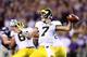 TEMPE, AZ - DECEMBER 28: Quarterback Shane Morris #7 of the Michigan Wolverines throws a pass during the second quarter of the Buffalo Wild Wings Bowl against the Kansas State Wildcats at Sun Devil Stadium on December 28, 2013 in Tempe, Arizona. (Photo