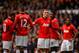 LONDON, ENGLAND - DECEMBER 01: Phil Jones of Manchester United and Danny Welbeck of Manchester United line up the wall during the Barclays Premier League Match between Tottenham Hotspur and Manchester United at White Hart Lane on December 1, 2013 in Londo
