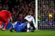 LONDON, ENGLAND - DECEMBER 29: Samuel Eto'o #29 of Chelsea scores his team's second goal during the Barclays Premier League match between Chelsea and Liverpool at Stamford Bridge on December 29, 2013 in London, England. (Photo by Julian Finney/Getty Ima