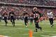 Dec 29, 2013; Cincinnati, OH, USA; Cincinnati Bengals cornerback Dre Kirkpatrick (27) returns an interception for a touchdown against the Baltimore Ravens in the fourth quarter at Paul Brown Stadium. Mandatory Credit: Mark Zerof-USA TODAY Sports