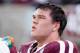 COLLEGE STATION, TX - NOVEMBER 09: Jake Matthews #75 of the Texas A&M Aggies waits on the bench during the game against the Mississippi State Bulldogs at Kyle Field on November 9, 2013 in College Station, Texas. (Photo by Scott Halleran/Getty Images)