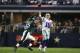 ARLINGTON, TX - DECEMBER 29: Kyle Orton #18 of the Dallas Cowboys passes under pressure from Brandon Graham #55 of the Philadelphia Eagles in the first half at Cowboys Stadium on December 29, 2013 in Arlington, Texas. (Photo by Ronald Martinez/Getty Im