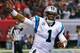 ATLANTA, GA - DECEMBER 29: Cam Newton #1 of the Carolina Panthers celebrates a touchdown against the Atlanta Falcons at Georgia Dome on December 29, 2013 in Atlanta, Georgia. (Photo by Kevin C. Cox/Getty Images)