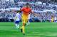 ZARAGOZA, SPAIN - APRIL 14: Cristian Tello of FC Barcelona celebrates after scoring his team's second goal during the la Liga match between FC Barcelona and Real Zaragoza at La Romareda on April 14, 2013 in Zaragoza, Spain. (Photo by David Ramos/Getty I