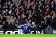 LONDON, ENGLAND - DECEMBER 29: Eden Hazard of Chelsea celebrates in front of the fans after scoring a goal to level the scores at 1-1 during the Barclays Premier League match between Chelsea and Liverpool at Stamford Bridge on December 29, 2013 in London