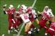 The 49ers defense sacked Carson Palmer only once during the game.