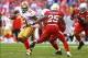 Frank Gore (left) was limited to only 14 yards against the Cardinals.