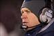 Nov 23, 2013; South Bend, IN, USA; BYU Cougars head coach Bronco Mendenhall watches from the sideline in the third quarter against the Notre Dame Fighting Irish at Notre Dame Stadium. Notre Dame won 23-13. Mandatory Credit: Matt Cashore-USA TODAY Sports