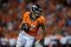 DENVER, CO - SEPTEMBER 5: Wide receiver Eric Decker #87 of the Denver Broncos runs for yards after the catch against the Baltimore Ravensduring the game at Sports Authority Field at Mile High on September 5, 2013 in Denver Colorado. (Photo by Dustin Bradf