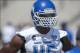 Sep 7, 2013; Waco, TX, USA; Buffalo Bulls linebacker Khalil Mack (46) warms up before the game against the Baylor Bears at Floyd Casey Stadium. Mandatory Credit: Jerome Miron-USA TODAY Sports