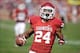Nov 16, 2013; Norman, OK, USA; Oklahoma Sooners running back Brennan Clay (24) runs for a touchdown against the Iowa State Cyclones in the second half at Gaylord Family - Oklahoma Memorial Stadium. Mandatory Credit: Mark D. Smith-USA TODAY Sports