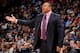 DENVER, CO - December 23: Mark Jackson of the Golden State Warriors instructs his team during the game against the Denver Nuggets on December 23, 2013 at the Pepsi Center in Denver, Colorado. NOTE TO USER: User expressly acknowledges and agrees that, by d