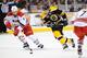 Gleason playing against the Bruins earlier this season.