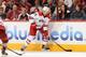 Ruutu handles the puck in the 'Canes visit to Phoenix.