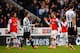 NEWCASTLE UPON TYNE, ENGLAND - DECEMBER 29: Jack Wilshere of Arsenal shakes hands with Yohan Cabaye of Newcastle United after the Barclays Premier League match between Newcastle United and Arsenal at St James' Park on December 29, 2013 in Newcastle upon