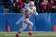 SAN JOSE, CA - NOVEMBER 29: Quarterback Derek Carr #4 of the Fresno State Bulldogs picks up 12 yards and a first down as he holds on to the ball against the San Jose State Spartans in the first quarter on November 29, 2013 at Spartan Stadium in San Jose,