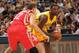 INDIANAPOLIS - DECEMBER 20: Lance Stephenson #1 of the Indiana Pacers controls the ball against the Houston Rockets at Bankers Life Fieldhouse on December 20, 2013 in Indianapolis, Indiana. NOTE TO USER: User expressly acknowledges and agrees that, by do
