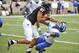 NASHVILLE, TN - NOVEMBER 16: Wide receiver Jordan Matthews #87 of the Vanderbilt Commodores stiff arms Cody Quinn #16 of the Kentucky Wildcats to the ground at Vanderbilt Stadium on November 16, 2013 in Nashville, Tennessee. (Photo by Frederick Breedon/G