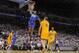 OAKLAND, CA - DECEMBER 25: DeAndre Jordan #6 of the Los Angeles Clippers dunks against the Golden State Warriors on December 25, 2013 at Oracle Arena in Oakland, California. NOTE TO USER: User expressly acknowledges and agrees that, by downloading and or