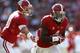 TUSCALOOSA, AL - OCTOBER 26: AJ McCarron #10 and T.J. Yeldon #4 of the Alabama Crimson Tide against the Tennessee Volunteers at Bryant-Denny Stadium on October 26, 2013 in Tuscaloosa, Alabama. (Photo by Kevin C. Cox/Getty Images)