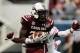 ORLANDO, FL - JANUARY 01: Bruce Ellington #23 of the South Carolina Gamecocks hauls in a 39 yard touchdown pass during the first half of their game against the Wisconsin Badgers at the Capital One Bowl on January 1, 2014 in Orlando, Florida. (Photo by