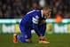 STOKE ON TRENT, ENGLAND - JANUARY 01: Ross Barkley of Everton ties his boot laces during the Barclays Premier League match between Stoke City and Everton at Britannia Stadium on January 01, 2014 in Stoke on Trent, England. (Photo by Chris Brunskill/Getty