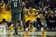 Dec 20, 2013; Cleveland, OH, USA; Cleveland Cavaliers guard Kyrie Irving (2) defends against Milwaukee Bucks guard Brandon Knight (11) at Quicken Loans Arena. Mandatory Credit: Ken Blaze-USA TODAY Sports