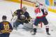 BUFFALO, NY - DECEMBER 29: Ryan Miller #30 of the Buffalo Sabres deflects a shot by Marcus Johansson #90 of the Washington Capitals at First Niagara Center on December 29, 2013 in Buffalo, New York. (Photo by Rick Stewart/Getty Images)