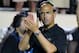 NASHVILLE, TN - AUGUST 29: Head coach James Franklin of the Vanderbilt Commodores applauds his team after a touchdown against the Ole Miss Rebels at Vanderbilt Stadium on August 29, 2013 in Nashville, Tennessee. (Photo by Frederick Breedon/Getty Images)