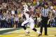 GLENDALE, AZ - JANUARY 01: Storm Johnson #8 of the UCF Knights runs for a first quarter touchdown against the Baylor Bears during the Tostitos Fiesta Bowl at University of Phoenix Stadium on January 1, 2014 in Glendale, Arizona. (Photo by Christian Pete
